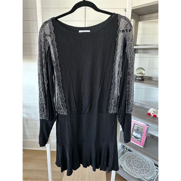 Bailey 44 Dominique Dress Women’s S black NWT Whimsygoth Fairygoth Witchy‎ - Picture 1 of 13